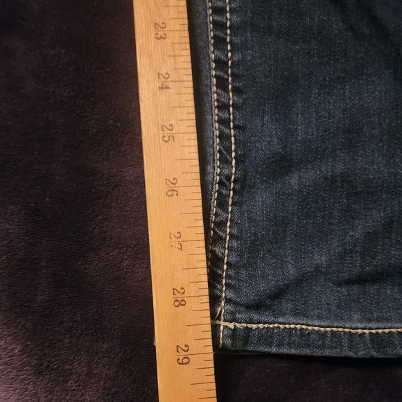 Stitch Star Bling Thick Stitch Boot Cut Denim Jeans Plus Size 26W - Picture 11 of 14